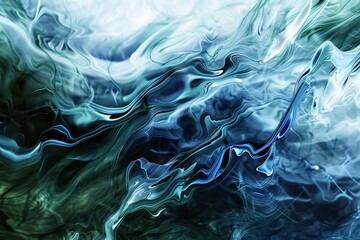 February's Blue Wave A Surfer's Dream Generative AI - obrazy, fototapety, plakaty