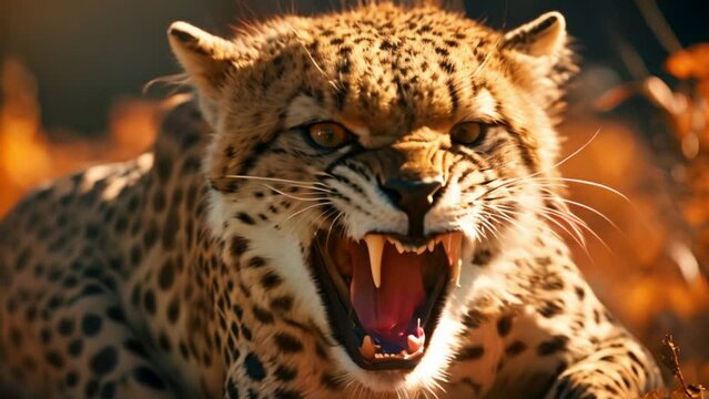 wild leopard Video 4K