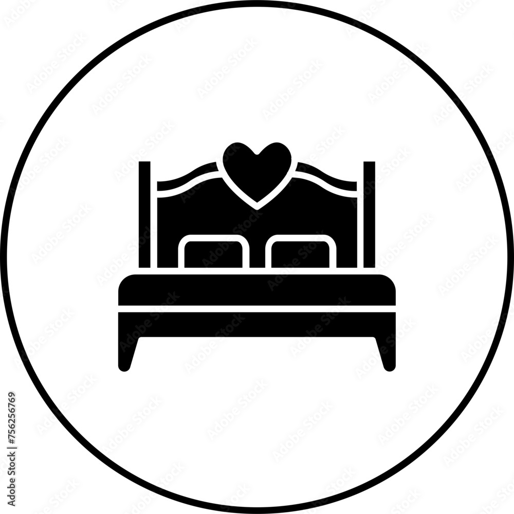 Poster Double Bed Icon