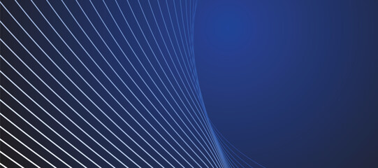 Blue abstract line background banner vector image design