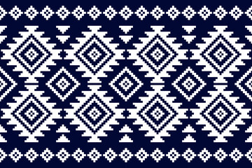 Carpet ethnic tribal pattern art. Ethnic geometric seamless pattern. American, Mexican style. Design for background, wallpaper, illustration, fabric, clothing, carpet, textile, batik, embroidery.