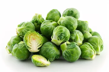 Foto op Aluminium a pile of brussels sprouts © Mariana