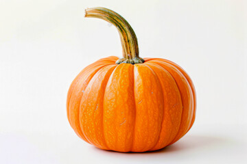 Orange Pumpkin On A White Background Background With Shadows Created Using Artificial Intelligence