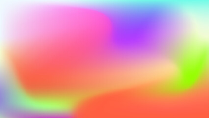 Obraz premium Blurry Rainbow-Colored Abstract Vector Background Art with Bright Hues