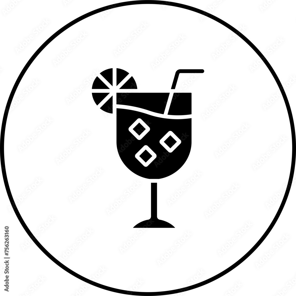 Sticker Cocktail Icon