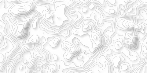 Black and white Lines Topographic contour lines vector map seamless pattern. Geographic mountain relief. Abstract lines background. Contour maps. Vector illustration, Topo contour map design.