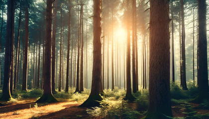 Fototapeta premium forest densed tree