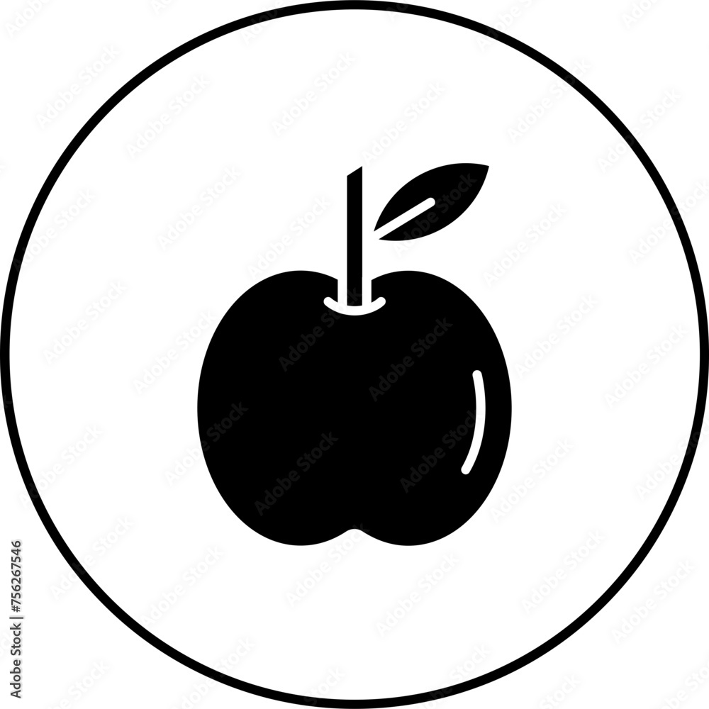 Canvas Prints Apple Icon