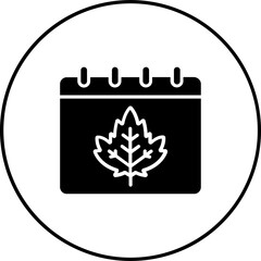 Autumn Calendar Icon