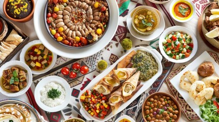 Turkish cuisine; It's also Ramadan 'Iftar'.The meal eaten by Muslims after sunset during Ramadan