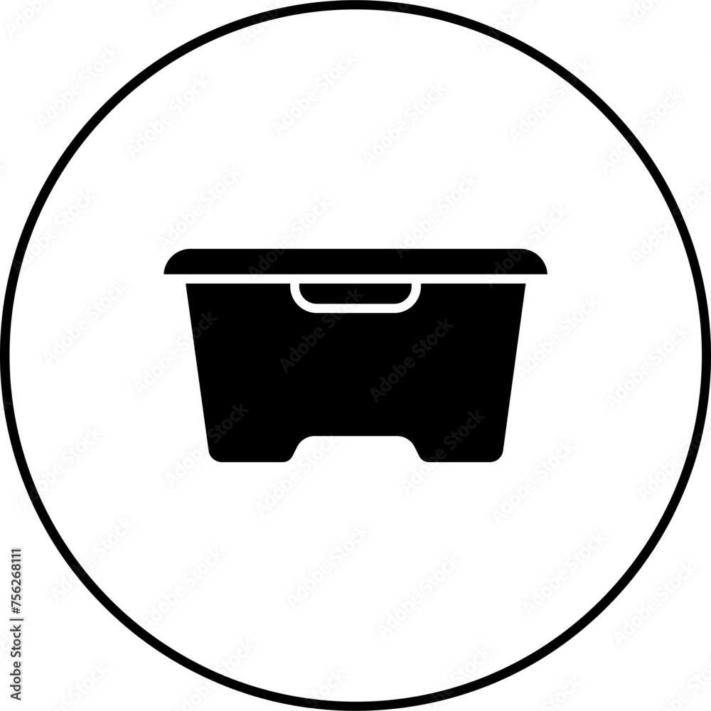 Sticker Food Container Icon