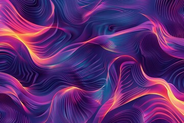 Abstract banner high technology pattern , geometric neon colorful shapes over black background. Digital tech. Modern futuristic, engineering, science, technology wallpaper. Hi tech digital connection