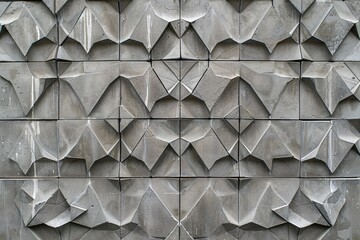 a wall made of concrete blocks