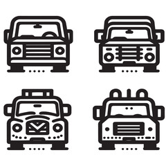 Silhoutte of car -Vactor images of cars -Transportation car images - Silhouette of car	