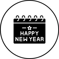 Happy New Year Icon