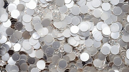 Background of silver sequins