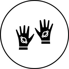 Space Gloves Icon