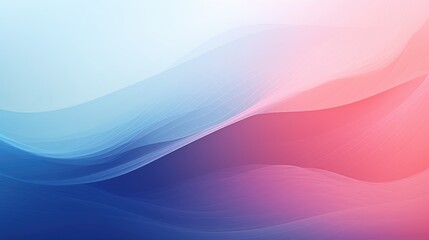 Abstract blue to pink gradient wave design.