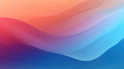 Fototapeta premium Abstract blue to pink gradient wave design.