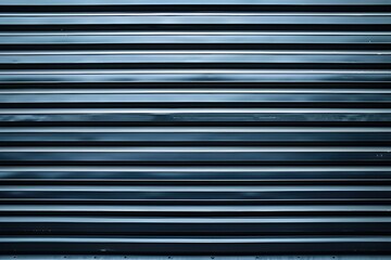 Fototapeta premium Automatic metal roller door for factory storage garage Space saving urban