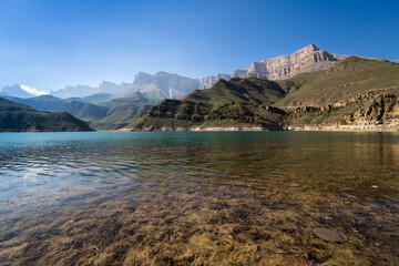 Bylym lake in the Caucasus mountains