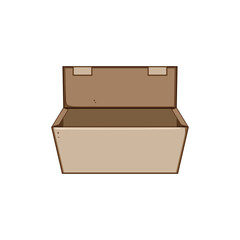 hand food box to go cartoon. sale people, brand take, paper away hand food box to go sign. isolated symbol vector illustration