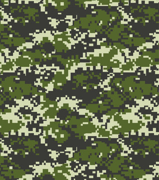 Pixelated camouflage pattern