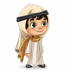 arabic boy cartoon Rendering Character