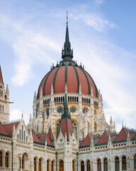Obraz premium Majestic Hungarian Parliament Building in Budapest.