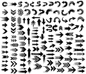 Vector Grunge Paint Arrows Collection