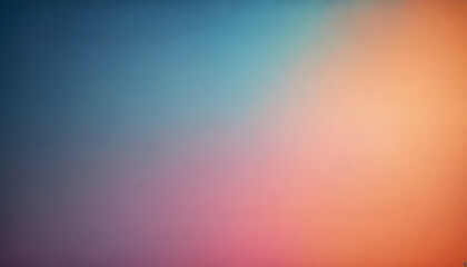 blue pink orange , empty space grainy noise grungy texture color gradient rough abstract background , shine bright light and glow template - obrazy, fototapety, plakaty