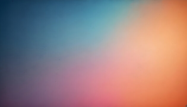 blue pink orange , empty space grainy noise grungy texture color gradient rough abstract background , shine bright light and glow template