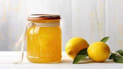 Ginger lemon marmalade. Generative AI