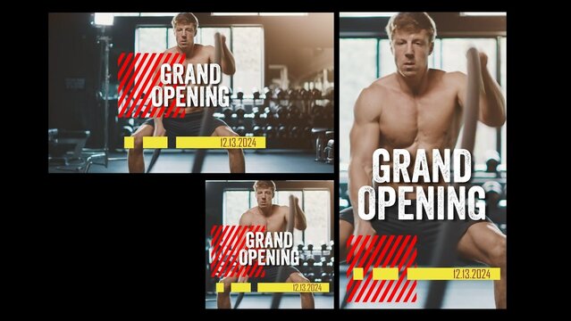 Multi Resolution Sport Fitness Urban Opener Announcement