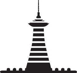Fototapeta premium kyoto tower, pictogram