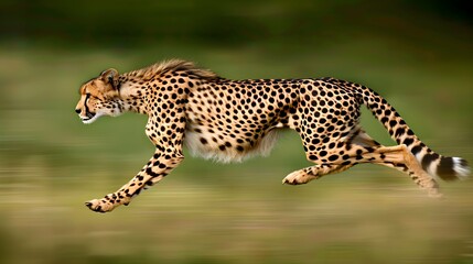 cheetah sprinting. Wildlife Animal hunting.