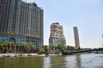 Fototapeta na wymiar Egypt. Cairo. Nile river. Building