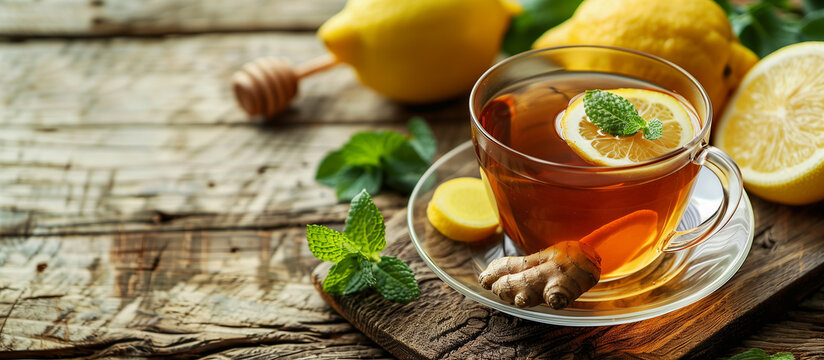 Cup of tea with herbs