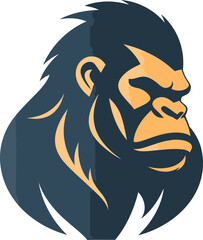 Wild Gorilla Majesty Detailed Vector Illustration