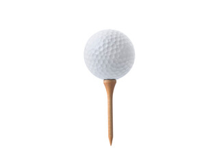 Golf ball, transparent background