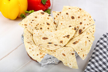 Indian cuisine tandoori bread naan