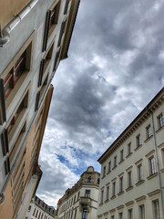 Modern apartment buildings in Dresden Neustadt