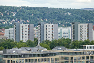 Panoramic view of Dresden Neustadt