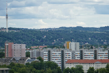 Panoramic view of Dresden Neustadt