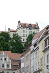 Obraz premium Historical buildings in Pirna old town, Germany