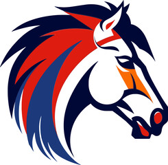 Athletic Horse Mascot Vector Design
