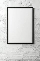 plain white picture frame on wall 