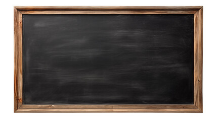 Chalkboard in frame isolated on transparent background. Generative AI