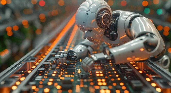 Industrial robotics in electronics assembly