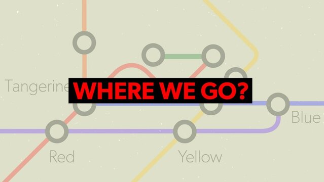 Public Transport Train Metro Stops Map Travel Template